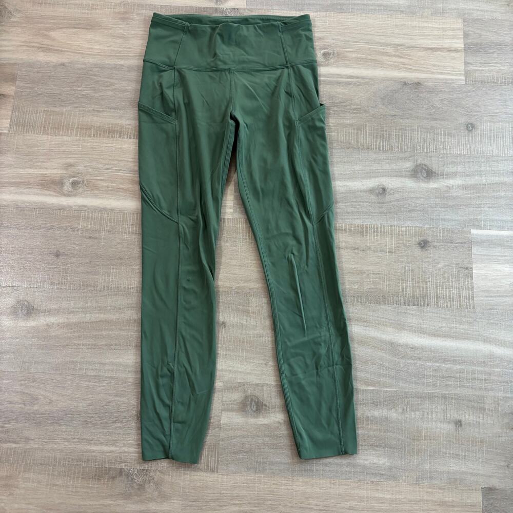 Lululemon Fast and Free Tight II 25" Non-Reflective Nulux Algae Green Women 6
